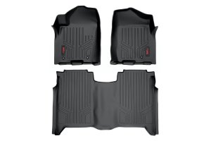 Nissan Titan Floor Mats - Front + Rear - Rough Country - Heavy Duty Floor Armor - '04-'15 Nissan Titan Floor Mats - Front + Rear - Rough Country - Heavy Duty Floor Armor - '04-'15